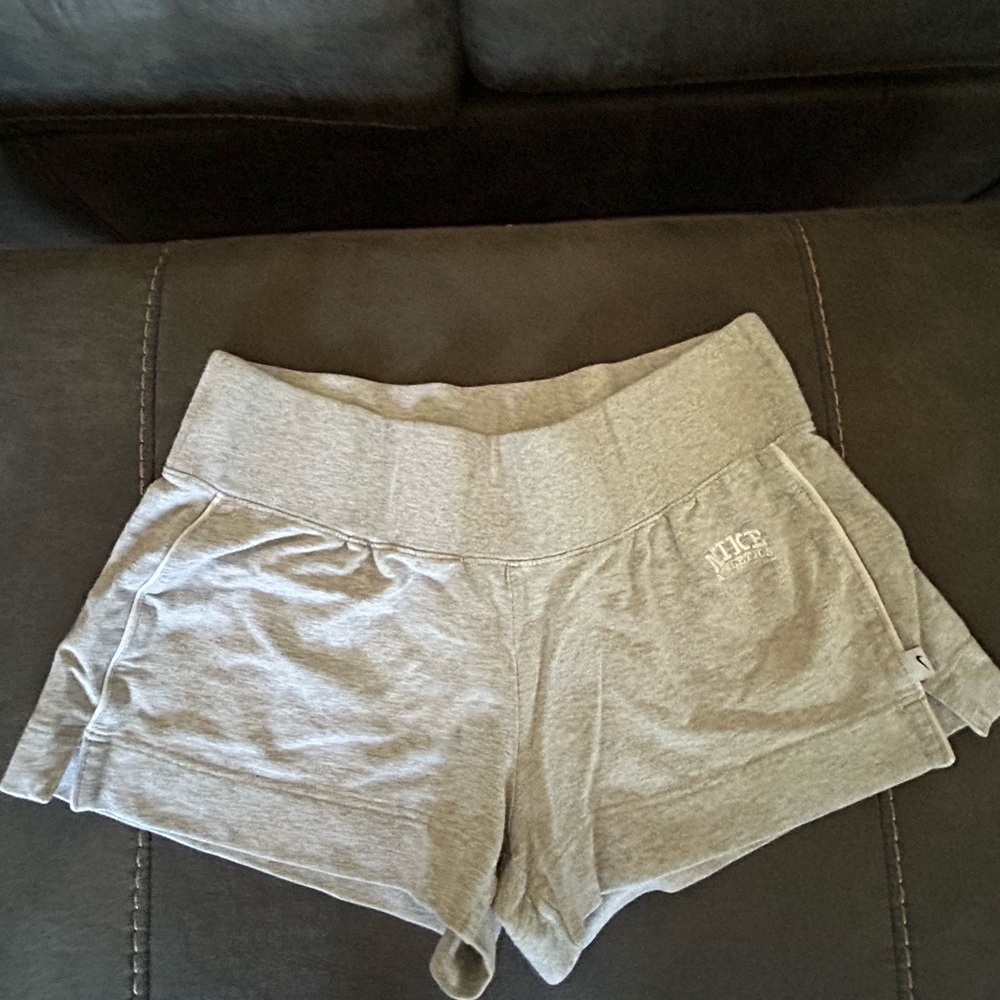 Nike Women’s Athletic Fleece Shorty Shorts Gray Large